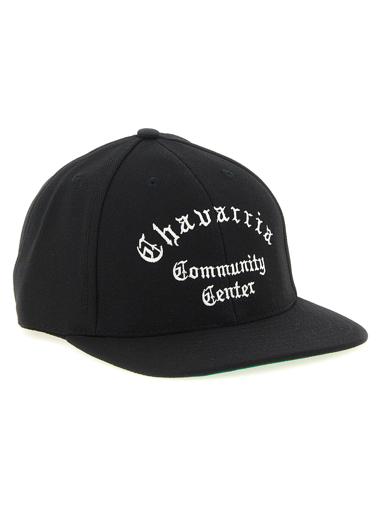 Willy Chavarria Embroidered Logo Baseball Cap — Black, view 2