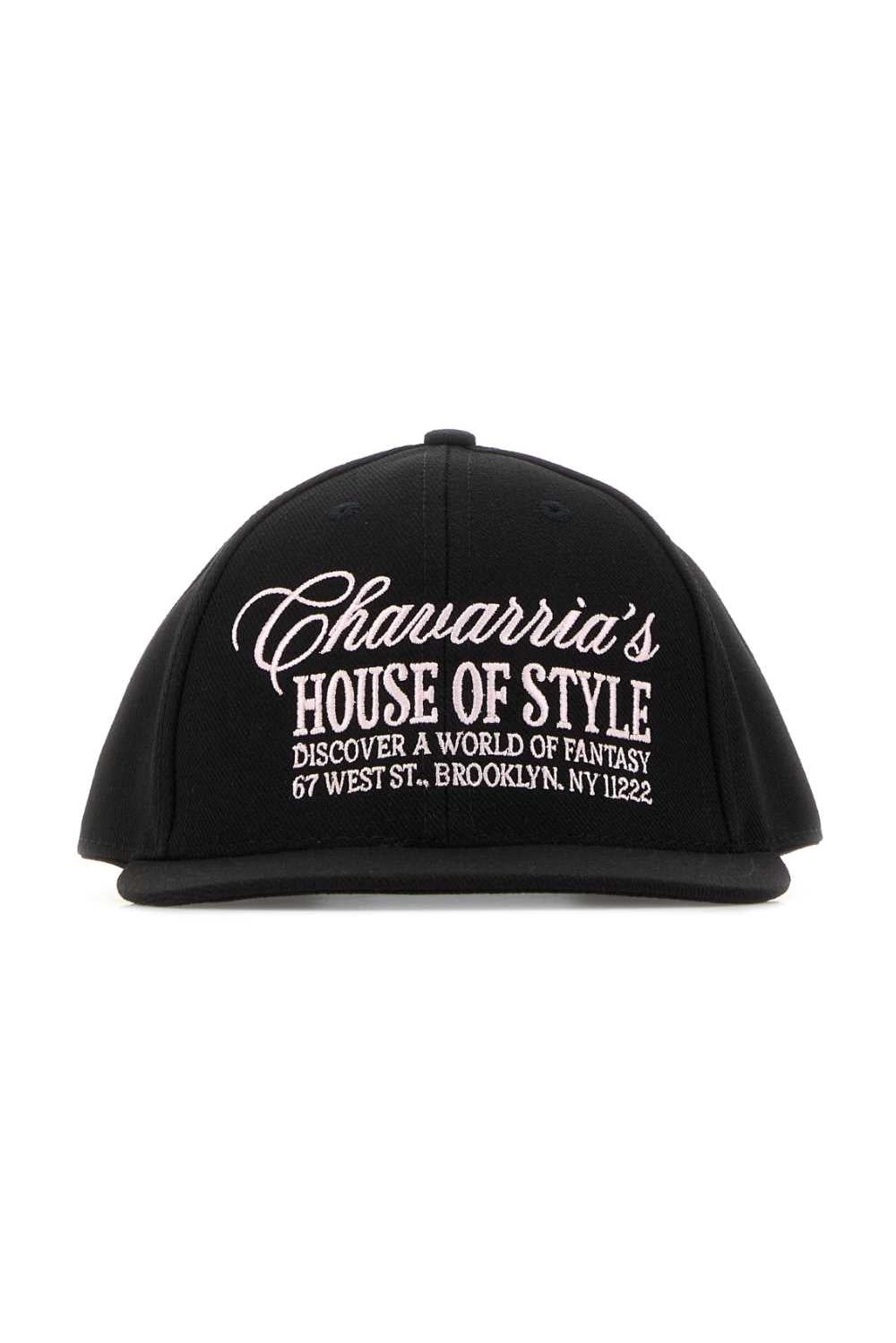 Willy Chavarria CHAVARRIA Baseball Cap — Black by Willy Chavarria