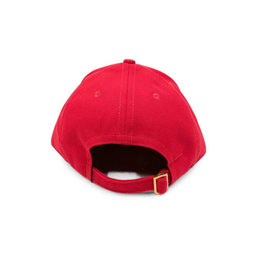 Willy Chavarria MAMSA003-006 Wired Brim Structured Baseball Cap — Red, view 3
