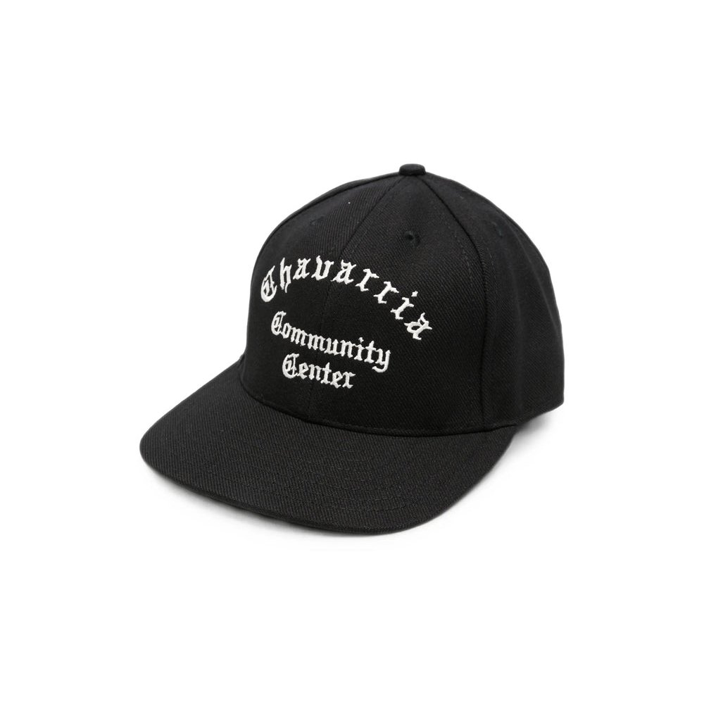 Willy Chavarria MAMSA004-001 Structured Baseball Cap — Black by Willy Chavarria