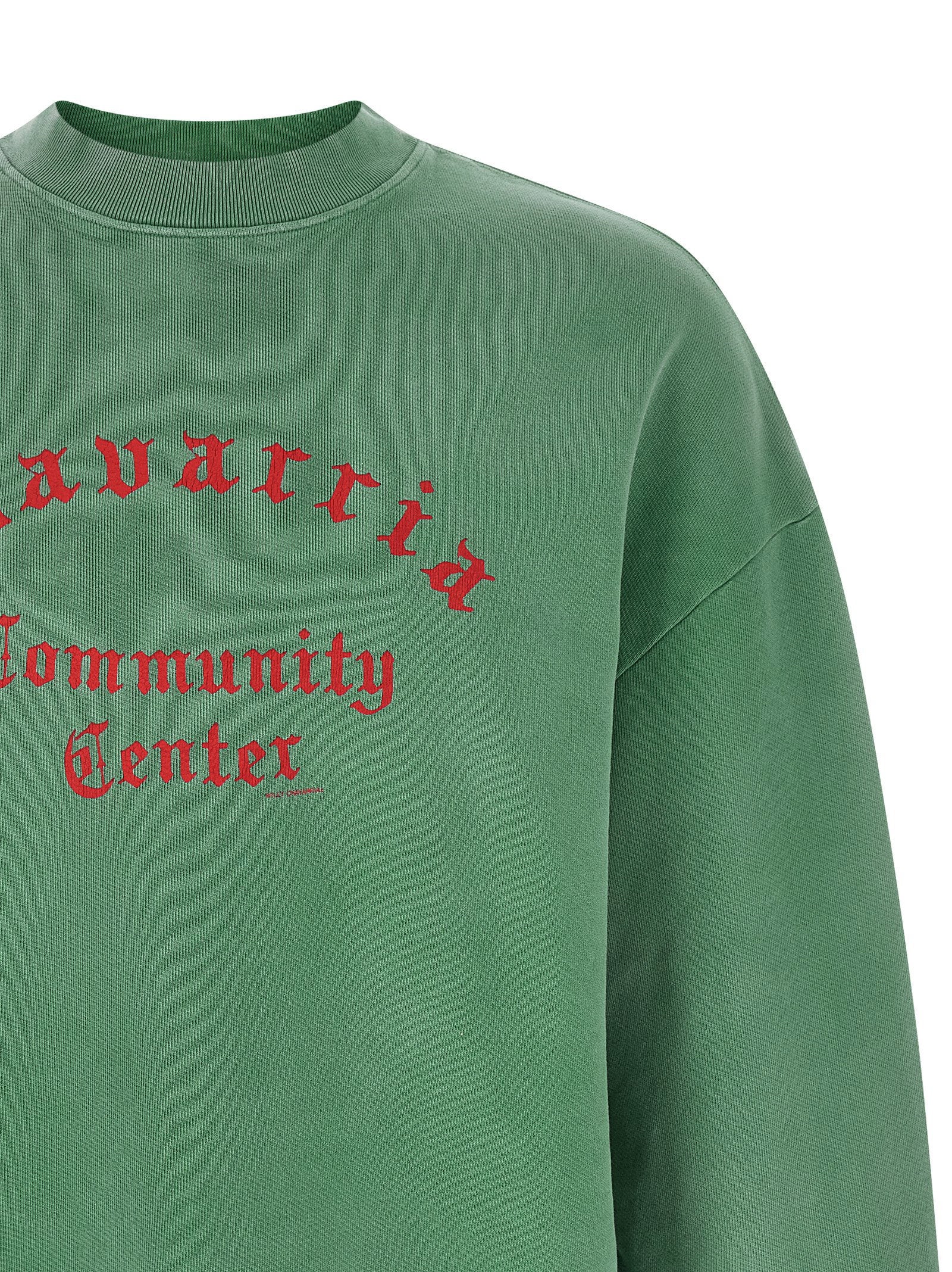 Willy Chavarria Sweatshirt — green, view 3
