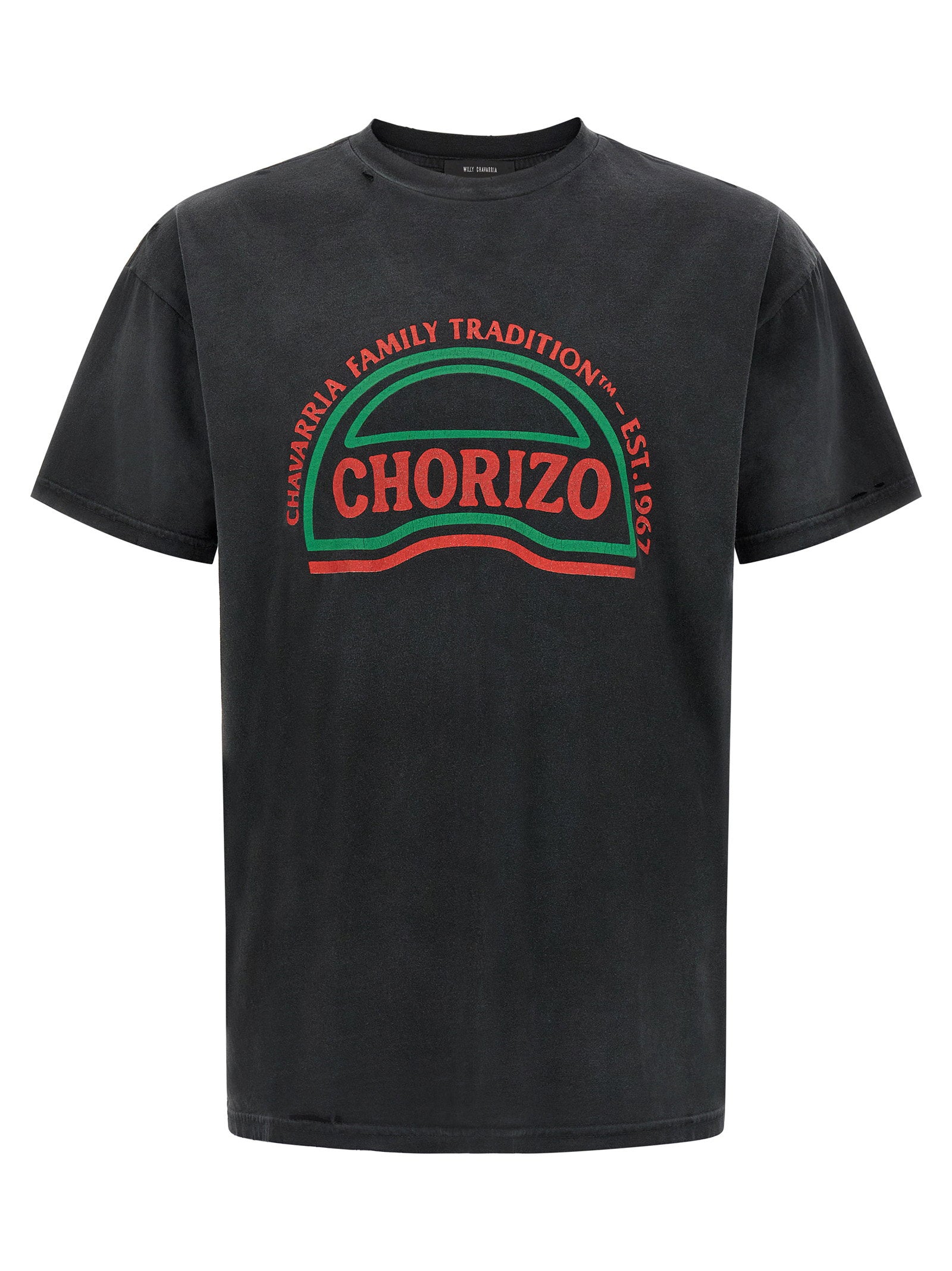 Willy Chavarria Vintage Graphic Print T-Shirt — Black by Willy Chavarria