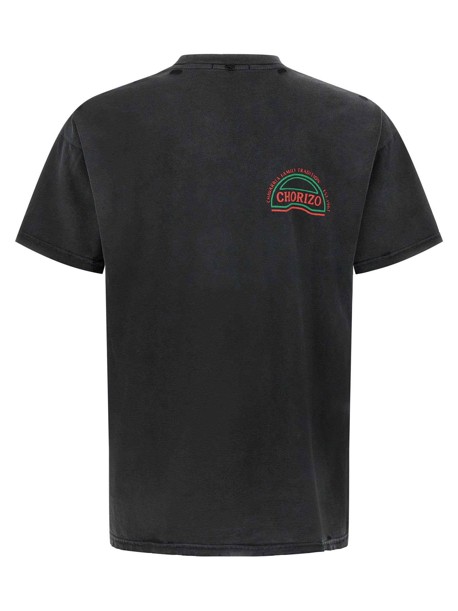 Willy Chavarria Vintage Graphic Print T-Shirt — Black, view 2