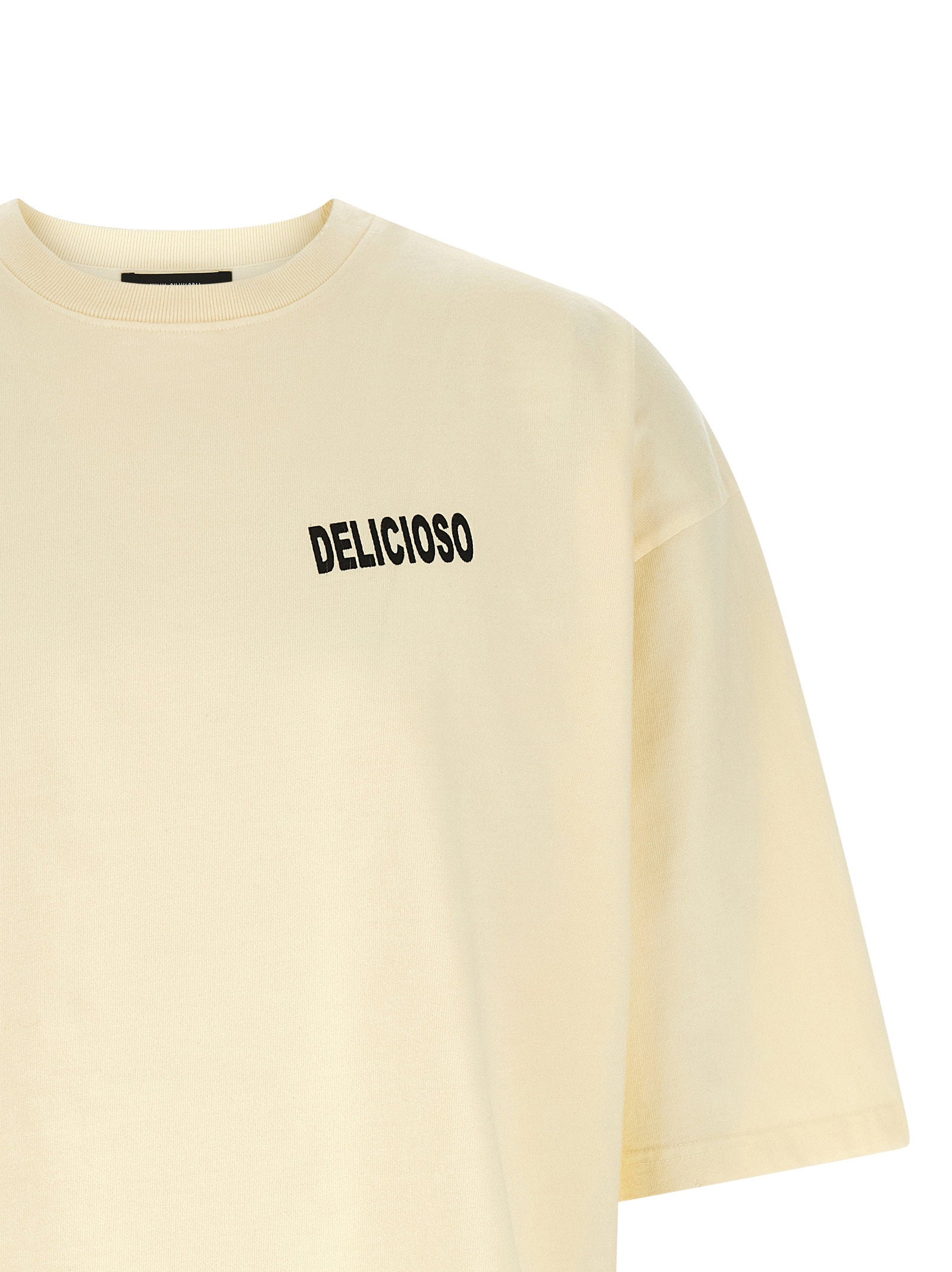 Willy Chavarria Logo Print T-Shirt — Cream, view 3