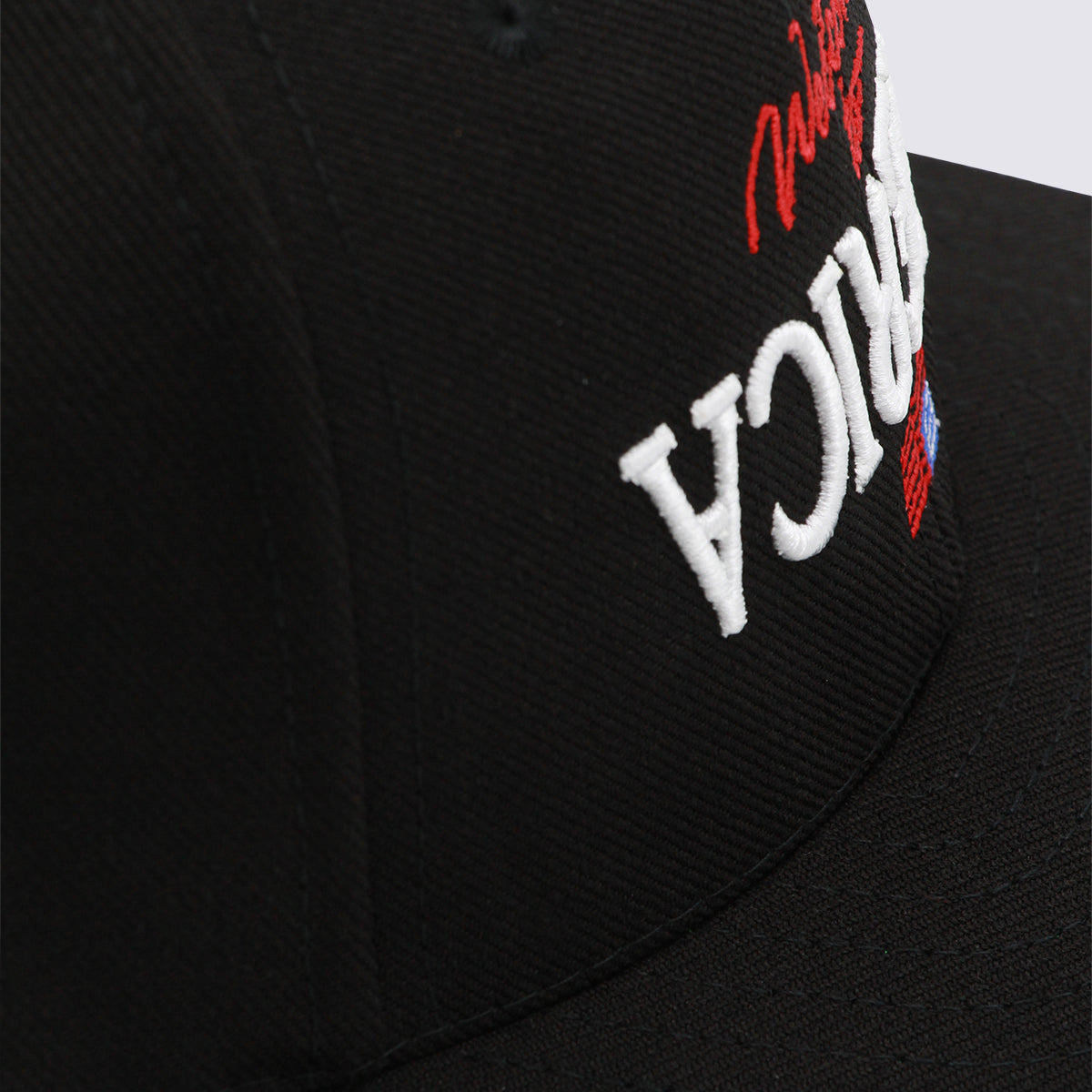 Willy Chavarria WCASC0084 Logo-Embroidered Baseball Cap — Black, view 3