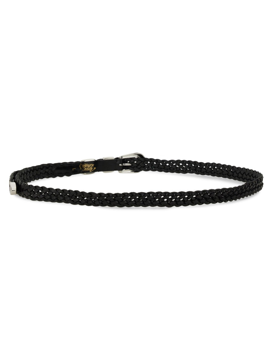 Woburn Walk Wing Tip 6-Ply Belt — Black by Woburn Walk