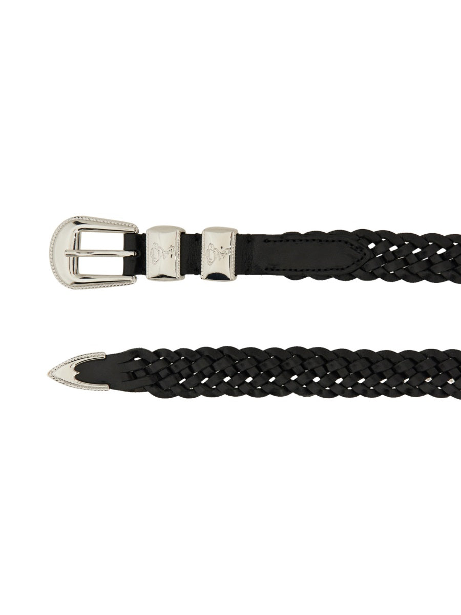 Woburn Walk Wing Tip 6-Ply Belt — Black, view 2
