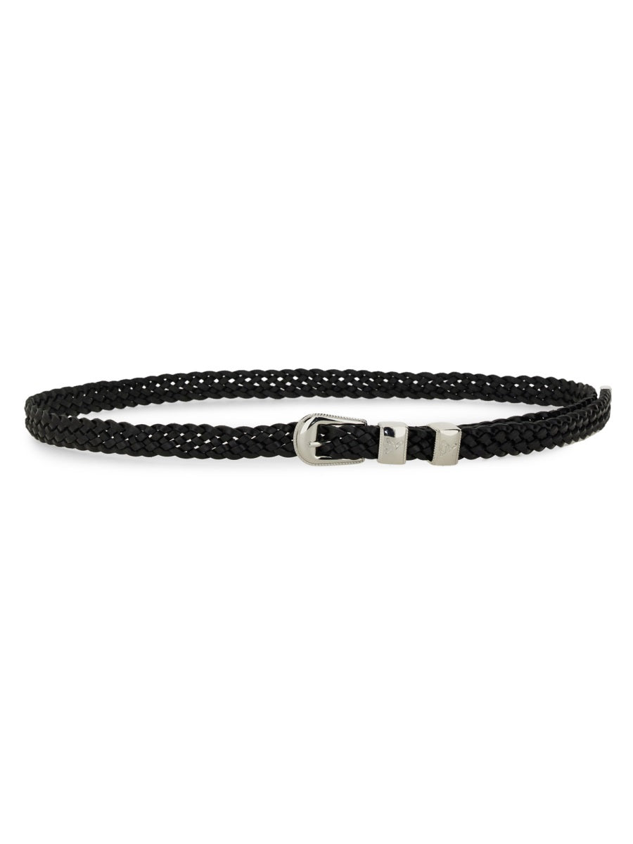 Woburn Walk Wing Tip 6-Ply Belt — Black, view 3