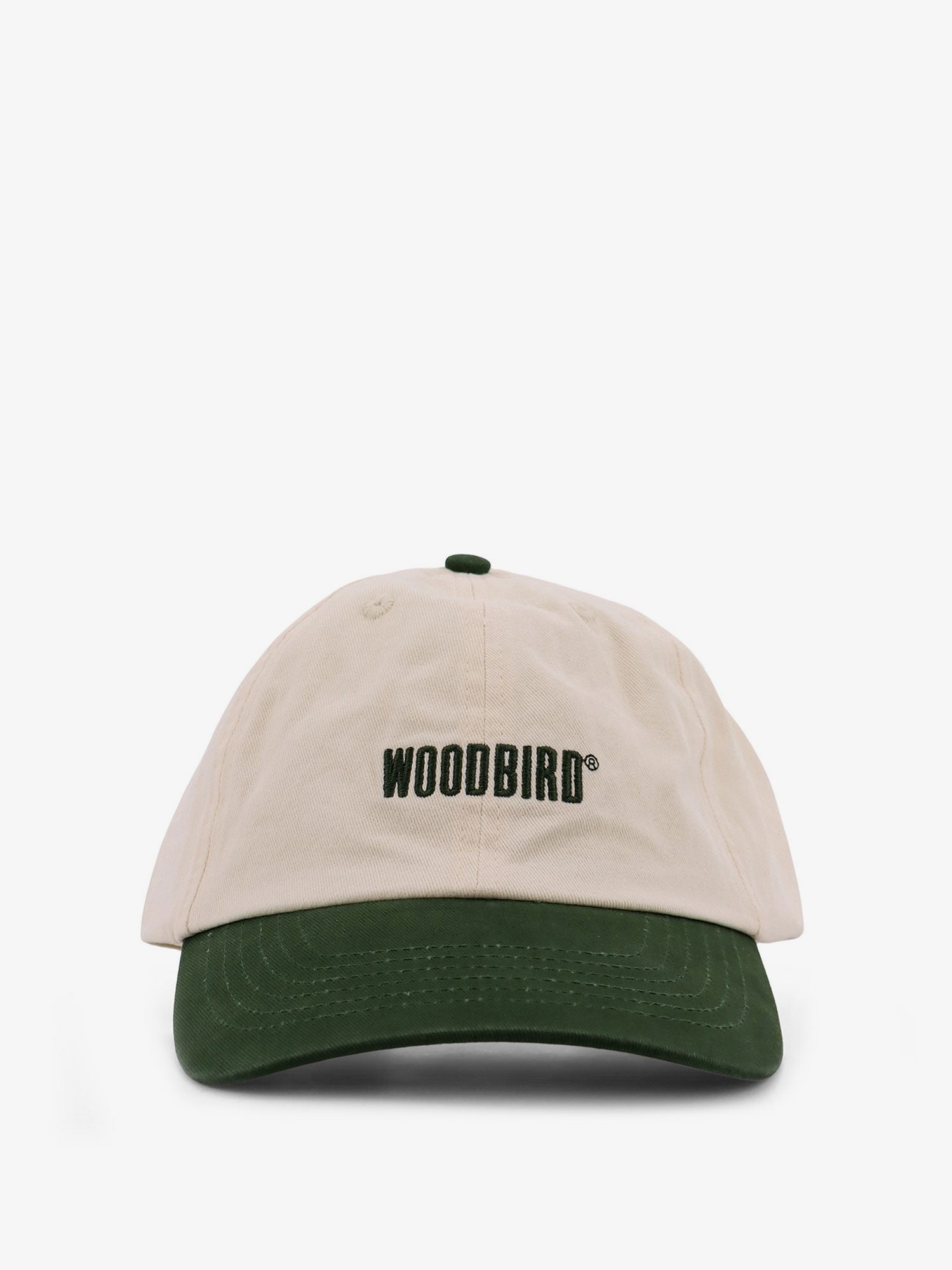 Woodbird 2336013 Cotton Twill Colorblock Baseball Cap — Beige by Woodbird