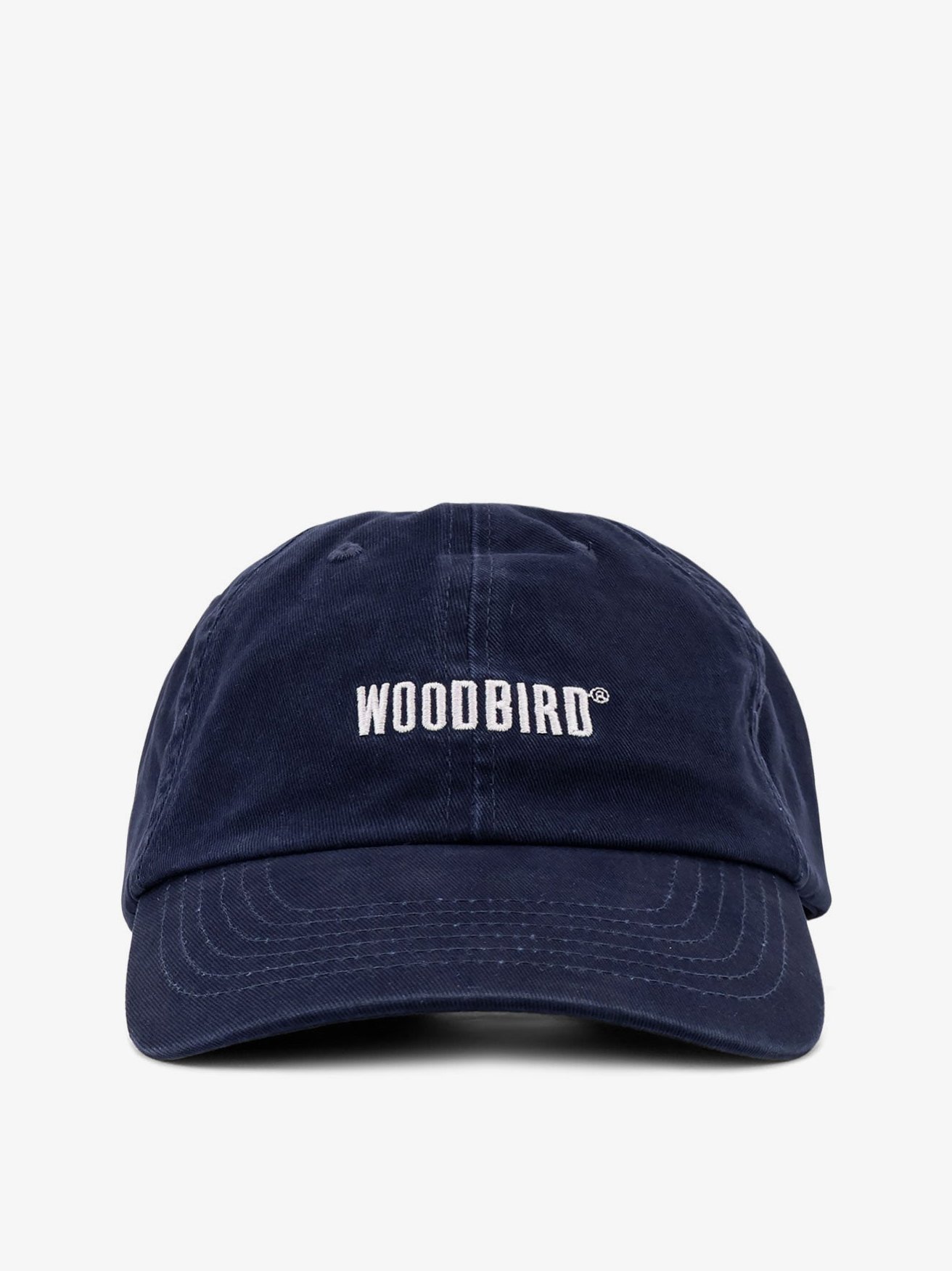 Woodbird 2336013 Logo-Embroidered Twill Cotton Baseball Cap — Navy by Woodbird