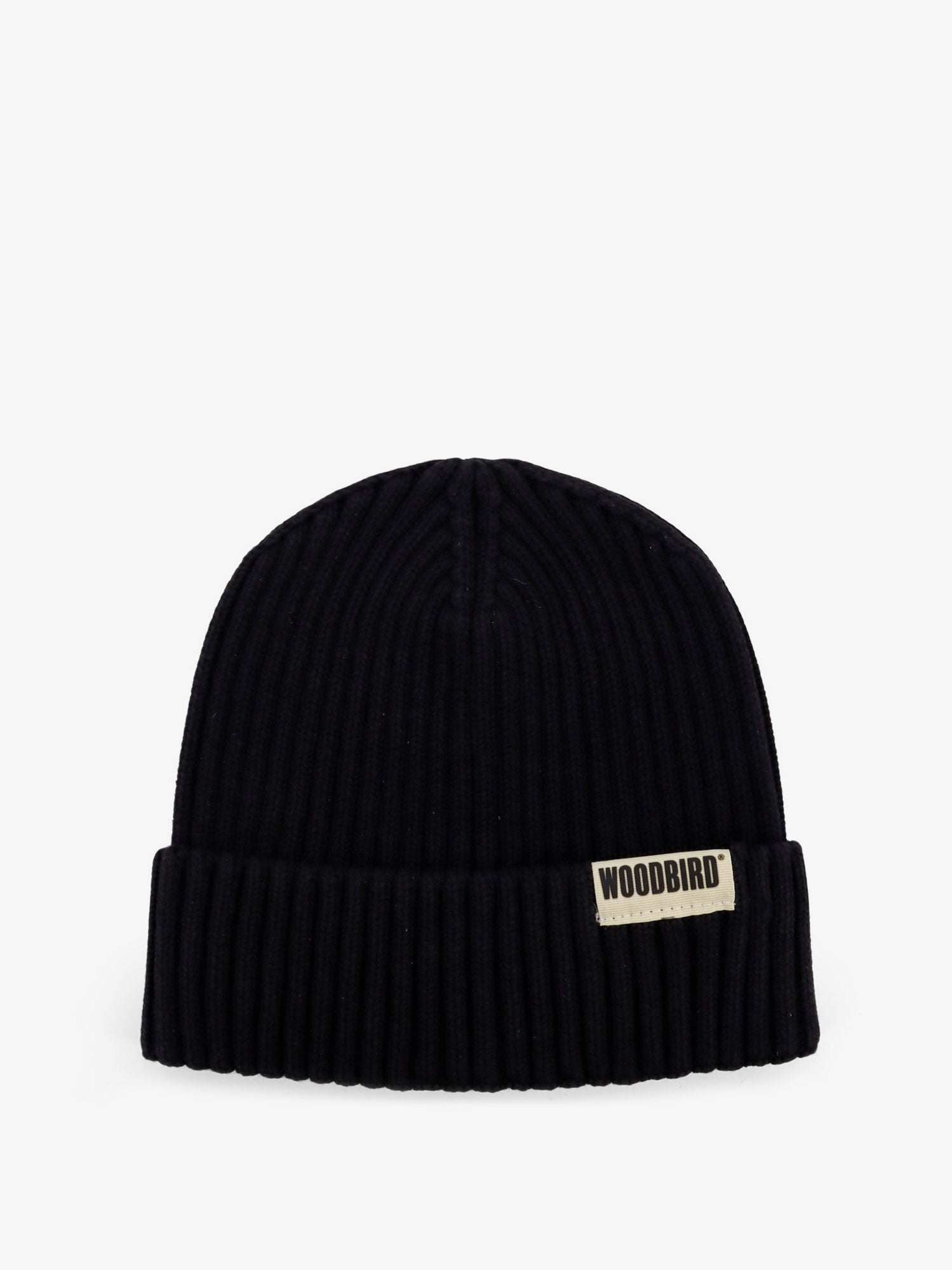 Woodbird 2536004 Ribbed Cotton Beanie — Black by Woodbird