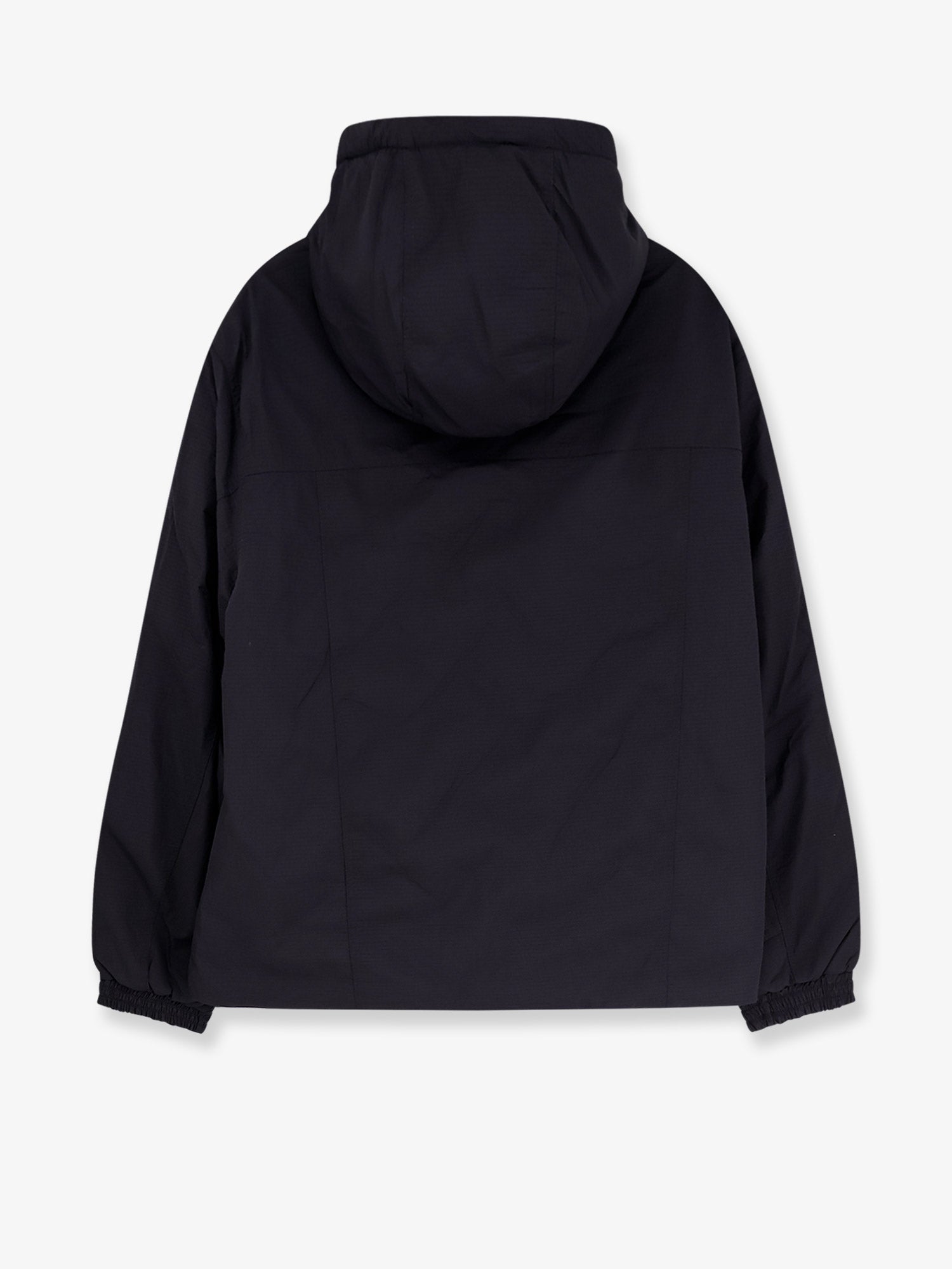 Woodbird Nylon Hooded Jacket — Black, view 2