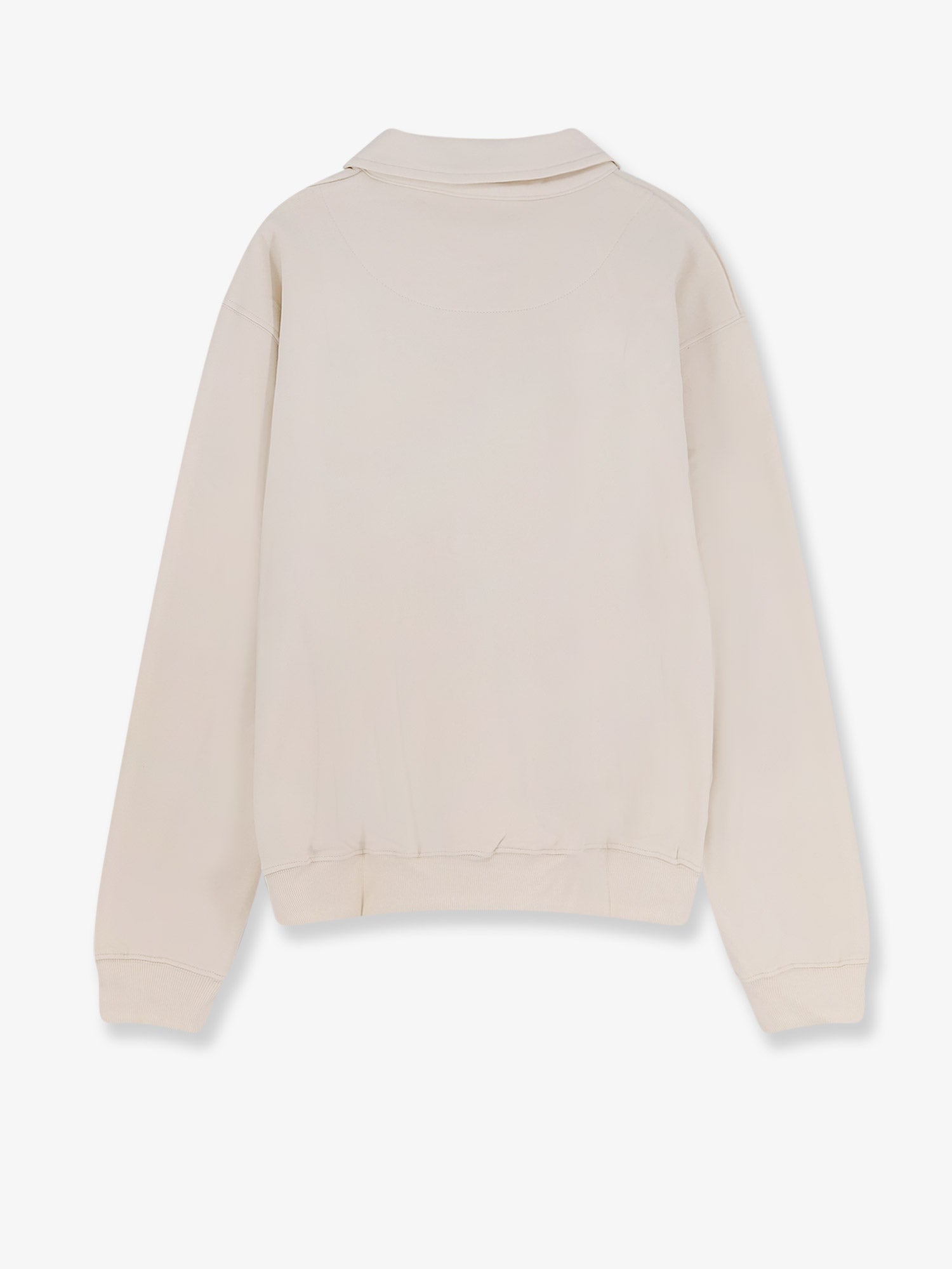 Woodbird Organic Cotton Half-Zip Sweatshirt — White, view 2