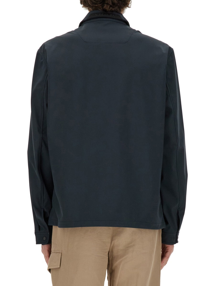 Woolrich Logo-Embroidered Polyester Jacket — Blue by Woolrich