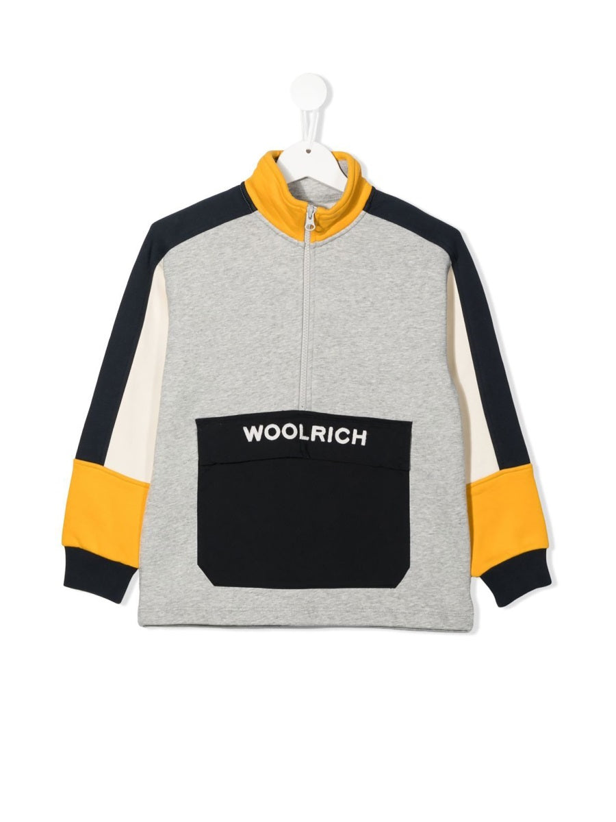 Woolrich Colourblock Cotton Blend Anorak Jacket — Multicolor by Woolrich