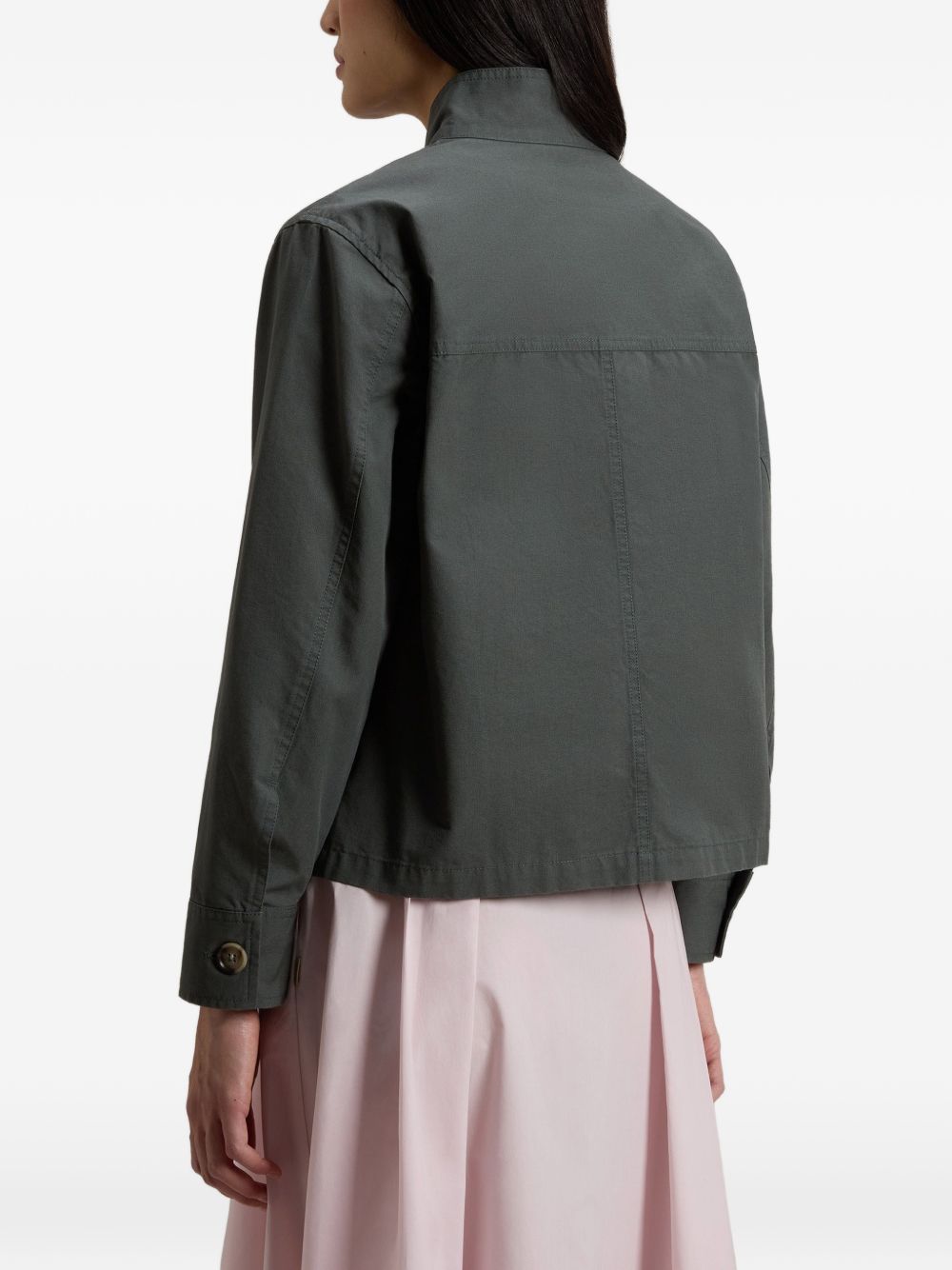 Woolrich Canvas Field Overshirt — Charcoal, view 4