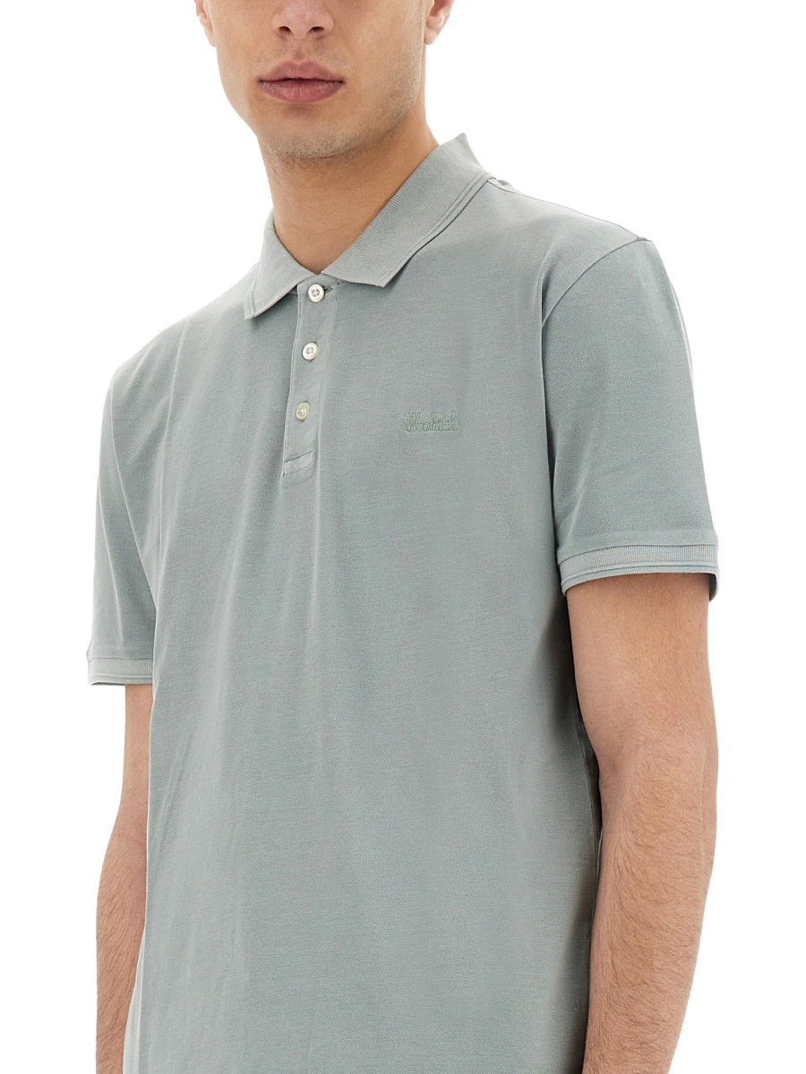 Woolrich Polo Shirt — Green, view 2
