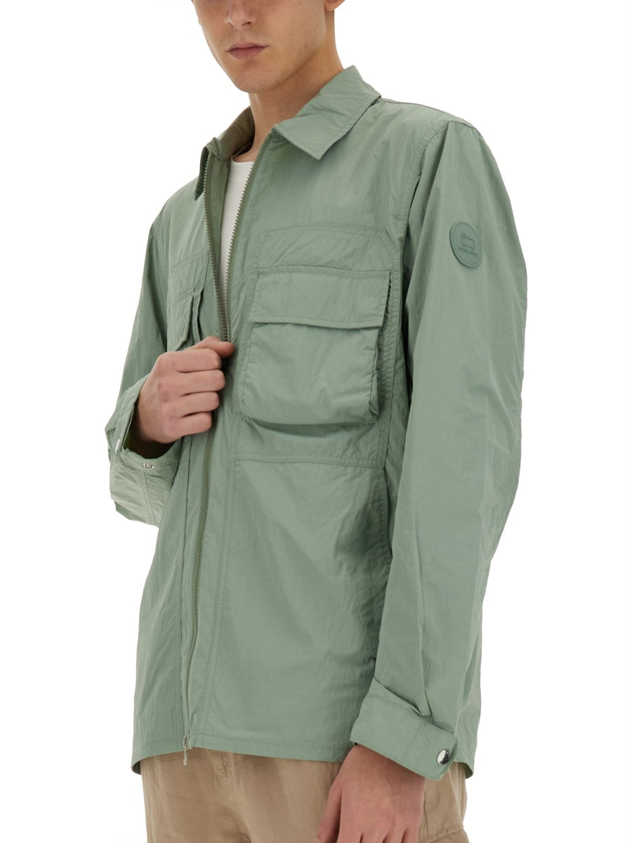 Woolrich Polyamide Shirt — Green, view 3