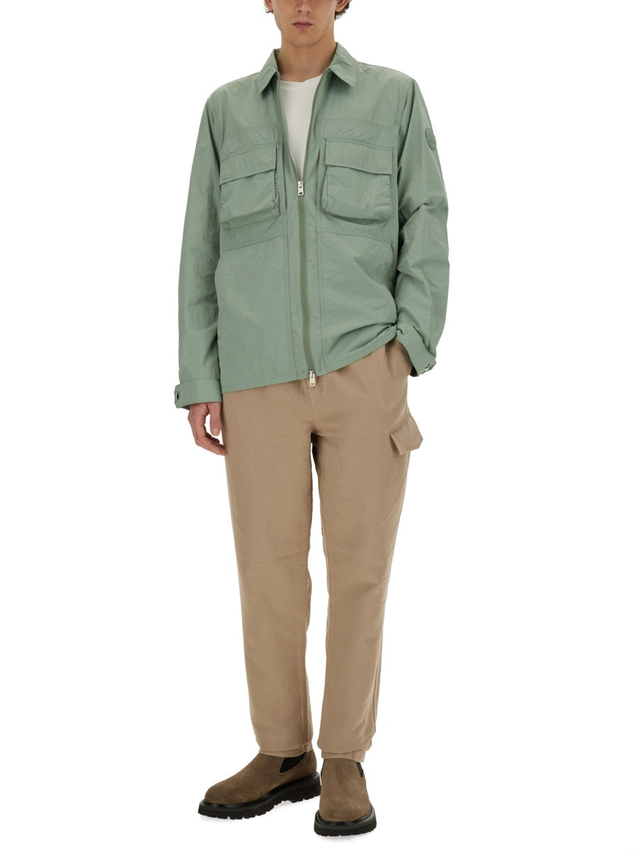 Woolrich Polyamide Shirt — Green, view 4