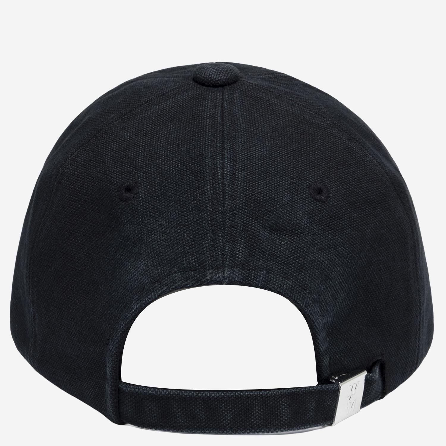 Wooyoungmi W261CA54 Cotton Baseball Cap — Navy, view 2