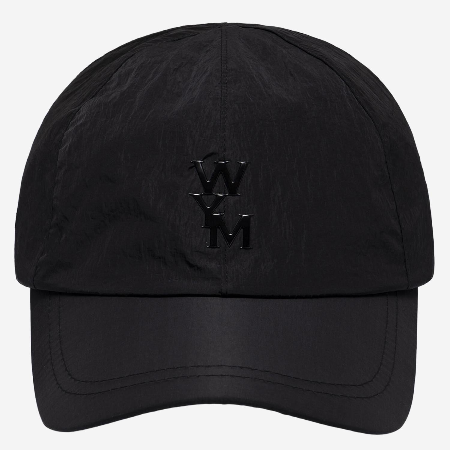 Wooyoungmi W261CA56 Nylon Baseball Cap — Black by Wooyoungmi