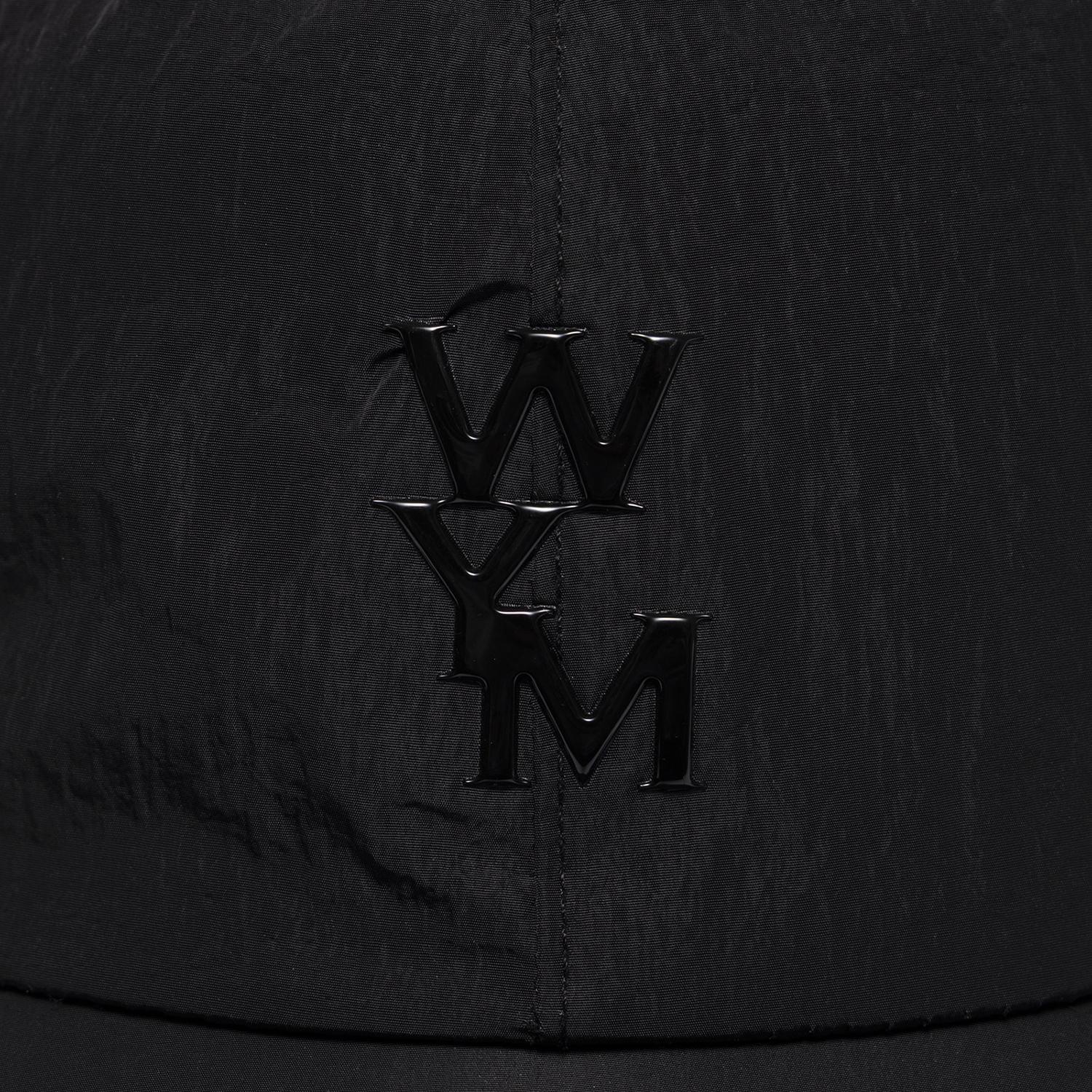 Wooyoungmi W261CA56 Nylon Baseball Cap — Black, view 4