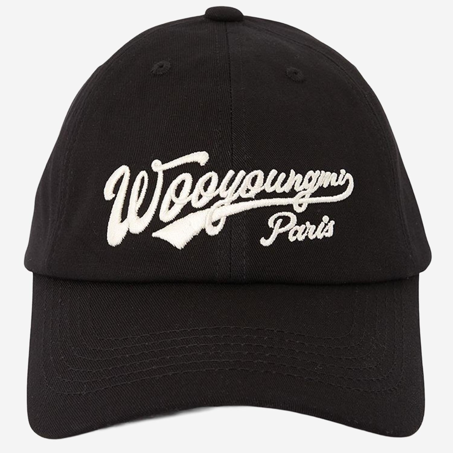 Wooyoungmi W261CA57 Logo-Embroidered Cotton Baseball Cap — Black by Wooyoungmi