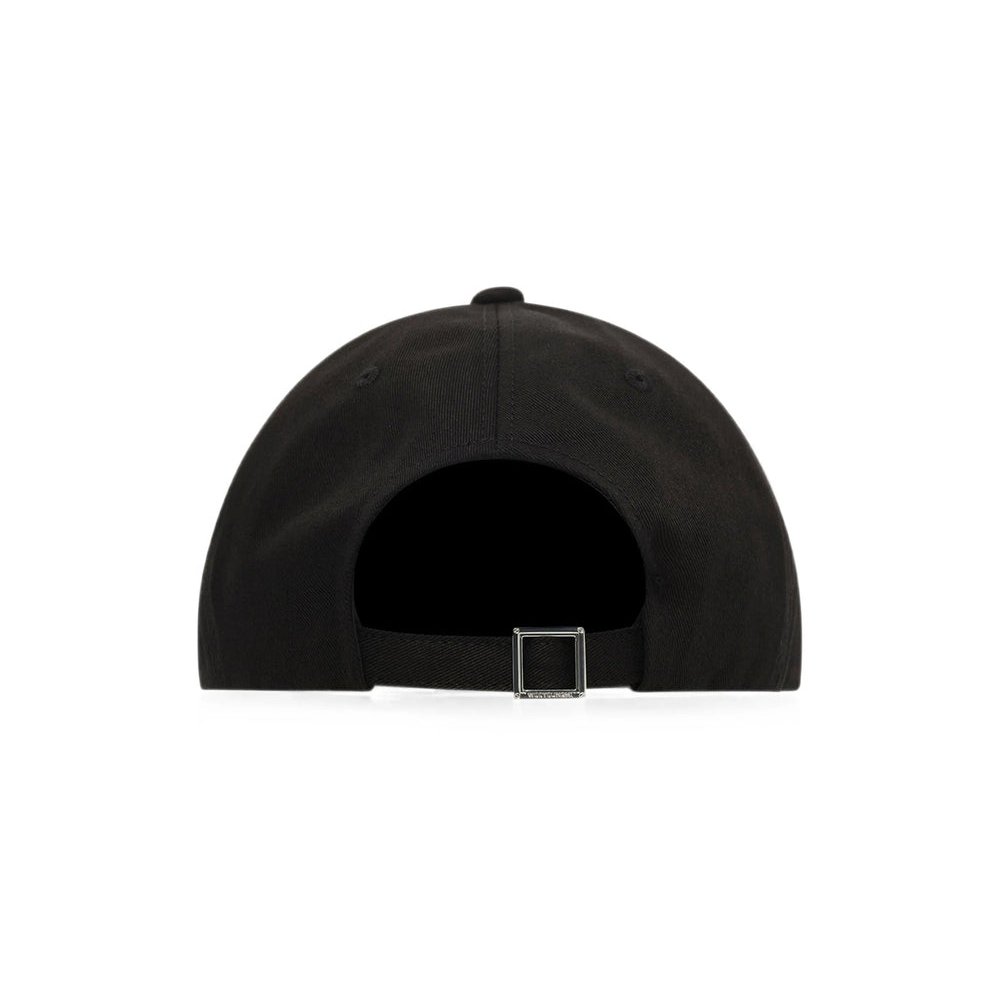 Wooyoungmi W263CA52 Embroidered Logo Cotton Baseball Cap — Black, view 2