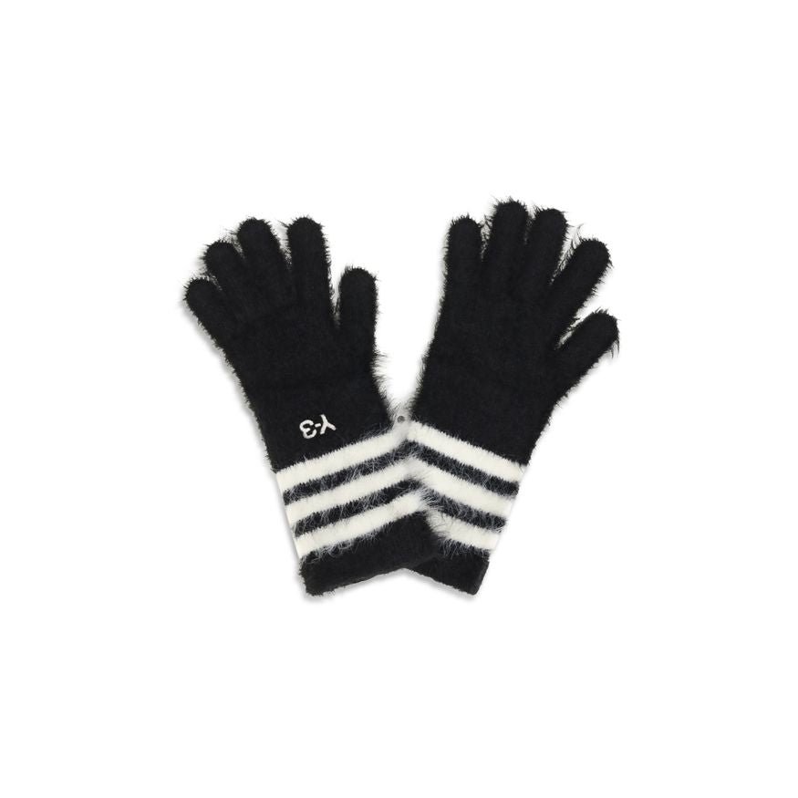 Y-3 Recycled Polyamide Knit Gloves — Black by Y-3