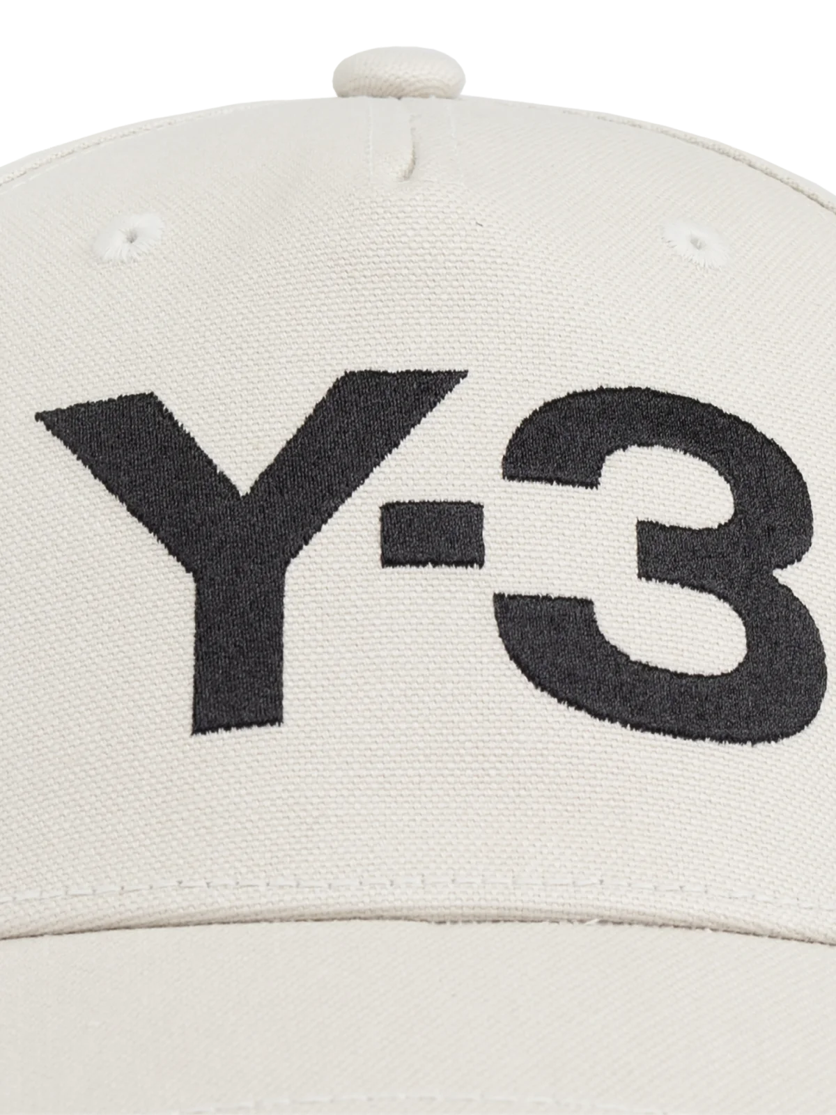 Y-3 JP1144 Logo Baseball Cap — White, view 2