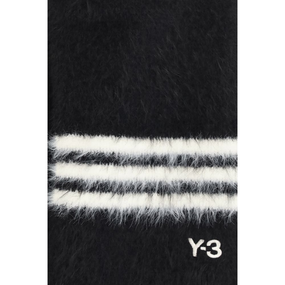 Y-3 Brushed Recycled Polyamide Scarf — Black, view 3