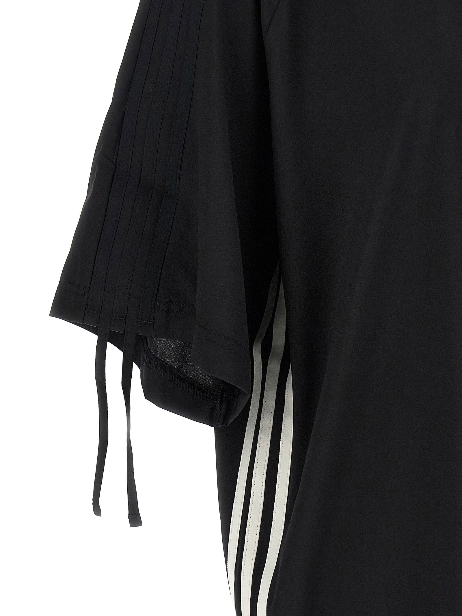 Y-3 Technical Fabric with Drawstring Details T-Shirt Dress — Black, view 5