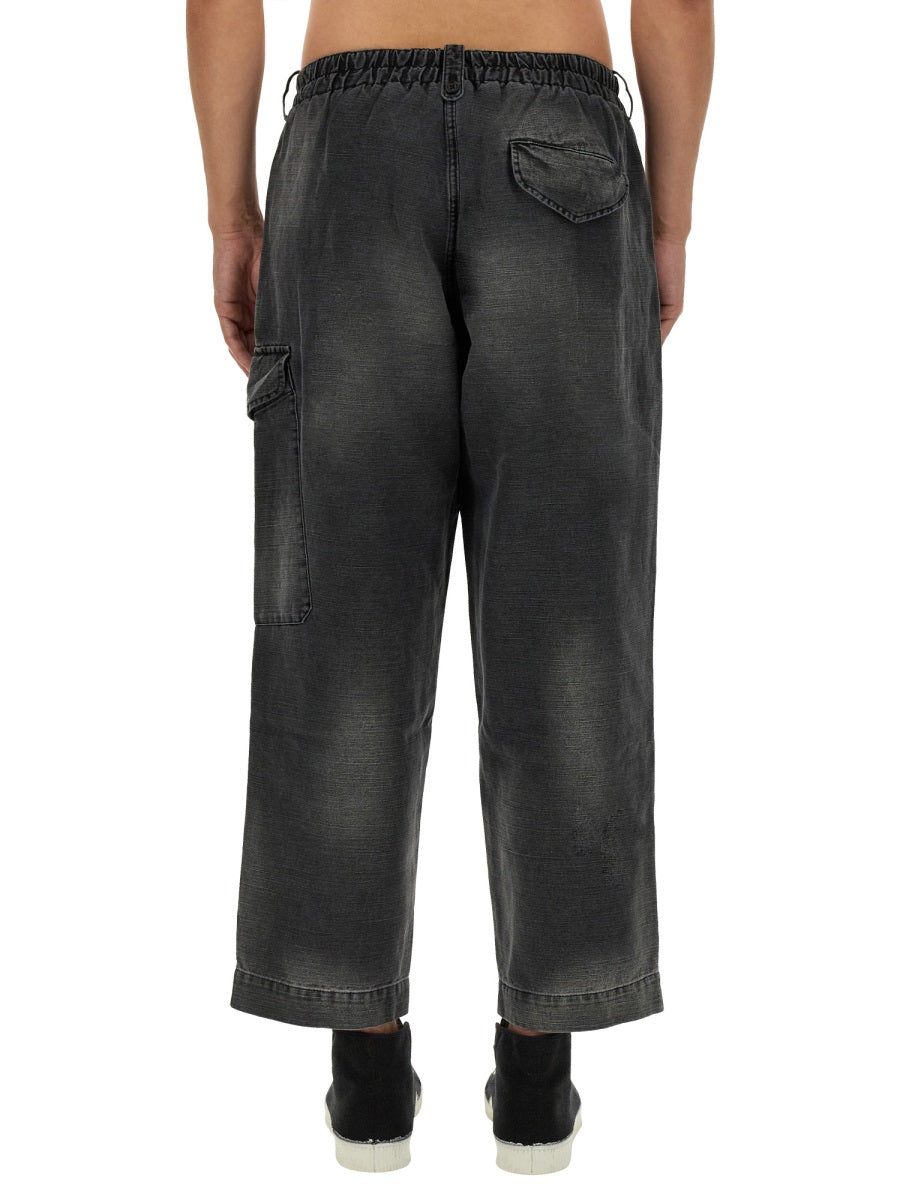 Ymc Military Cotton-Linen Trousers — Black by Ymc