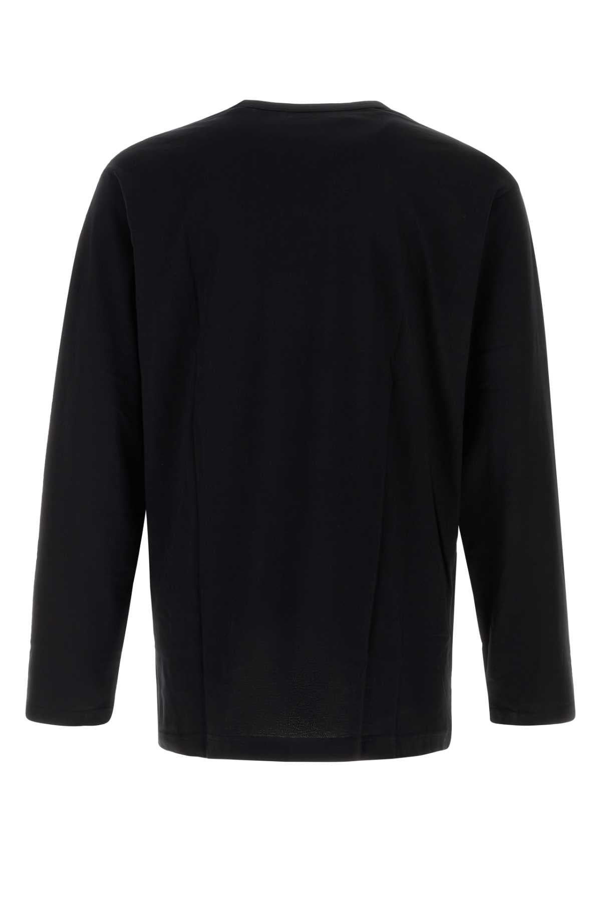 Yohji Yamamoto Sleve T-Shirt — Black, view 2