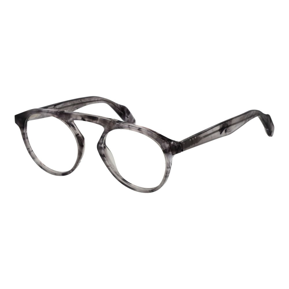 Yohji Yamamoto YO-1035540-FBB-744 Full-Rim Aviator Eyeglasses — Gray by Yohji Yamamoto