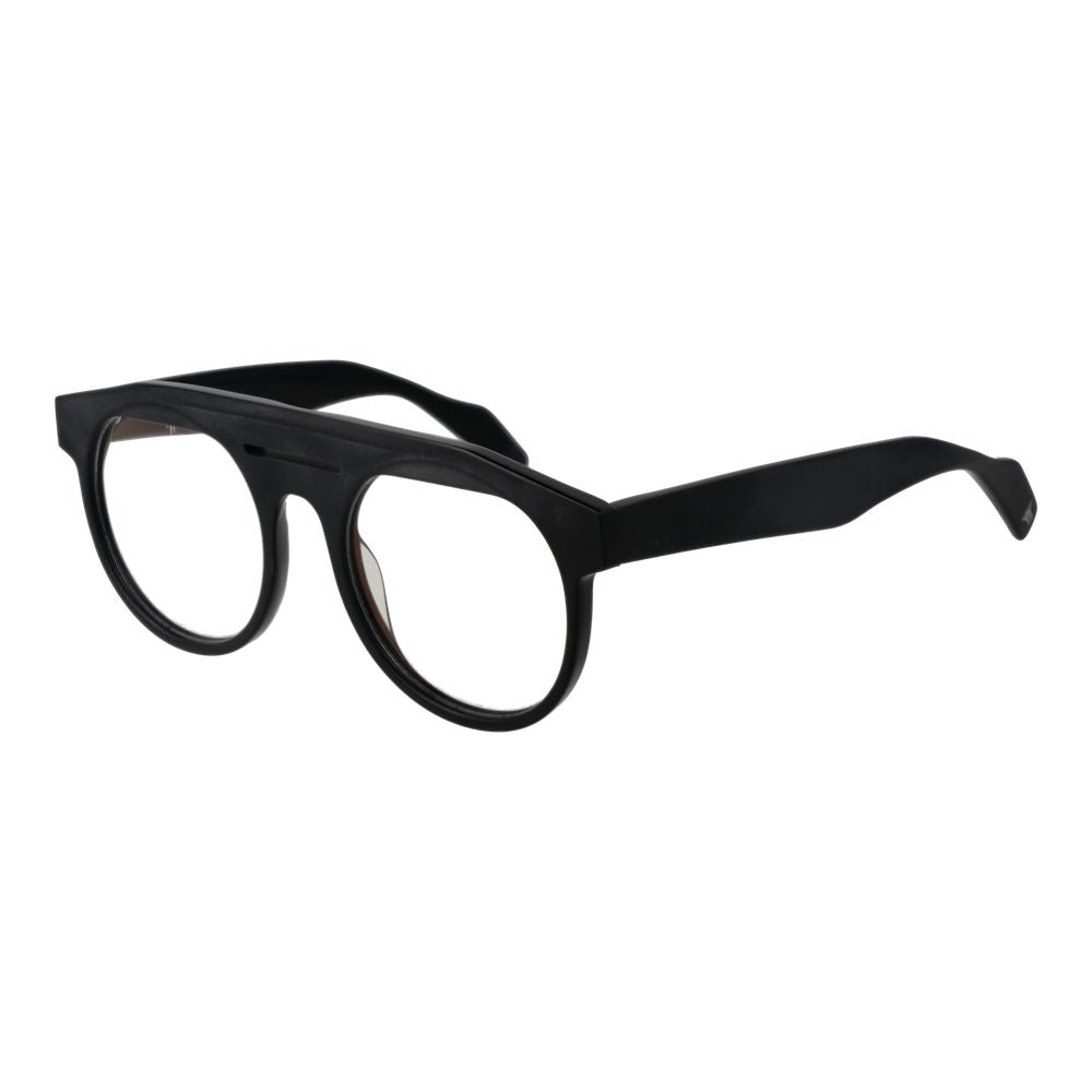 Yohji Yamamoto YO-1035551 Round Frame Eyeglasses — Black by Yohji Yamamoto