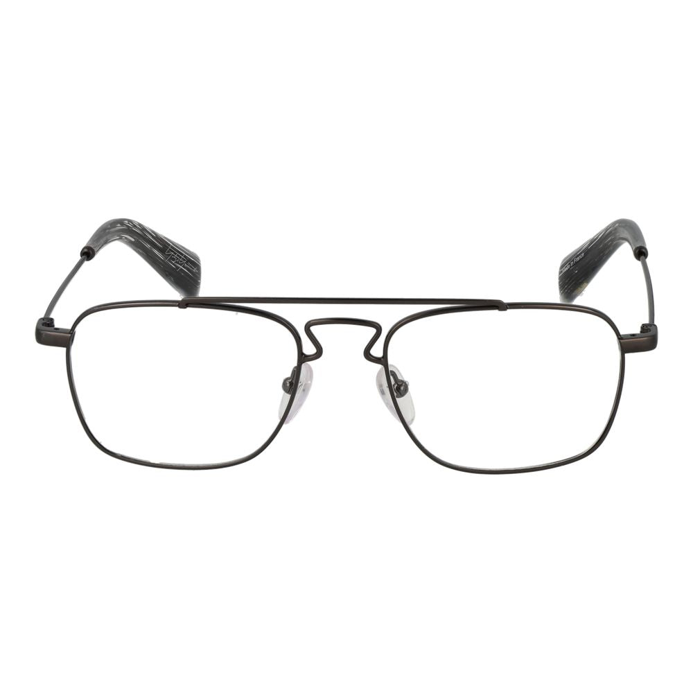 Yohji Yamamoto YO-1035653-FBB-875 Metal Rectangle Eyeglasses — Gray, view 2