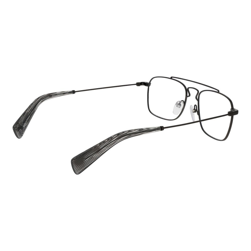 Yohji Yamamoto YO-1035653-FBB-875 Metal Rectangle Eyeglasses — Gray, view 3