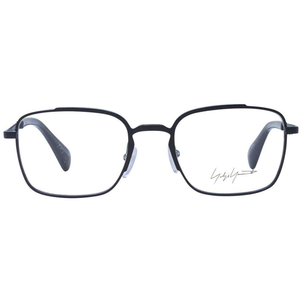 Yohji Yamamoto YO-1035654-FBB-800 Metal Rectangle Eyeglasses — Black, view 2