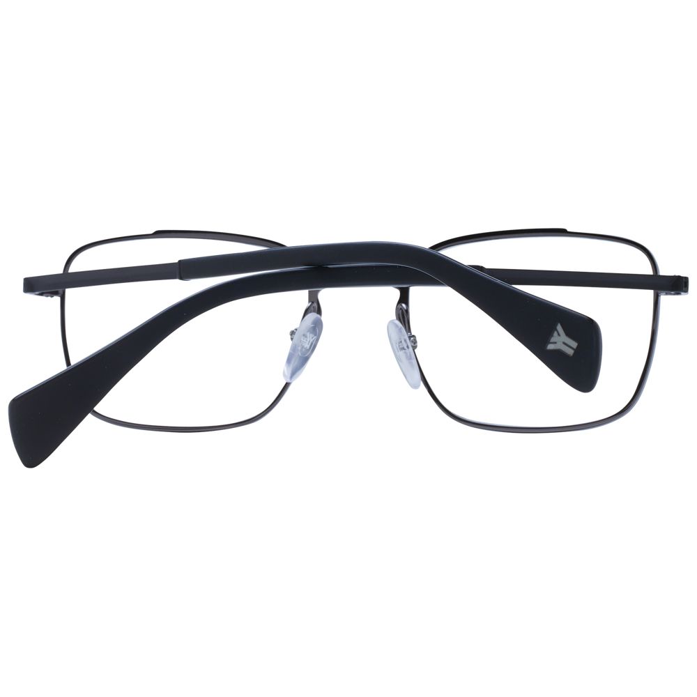 Yohji Yamamoto YO-1035654-FBB-800 Metal Rectangle Eyeglasses — Black, view 3