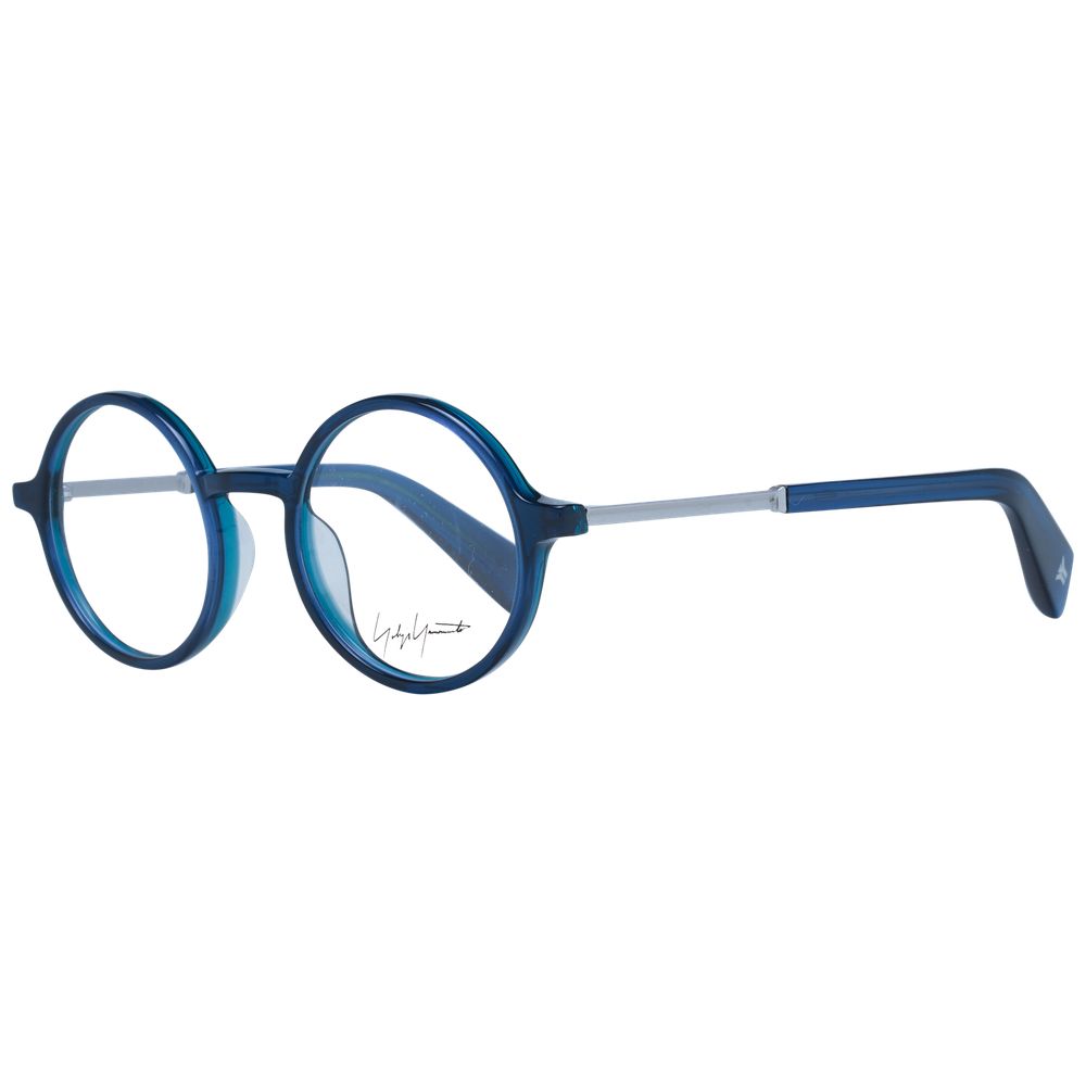 Yohji Yamamoto YO-1057968 Blue Acetate Panto Eyeglasses — Blue by Yohji Yamamoto