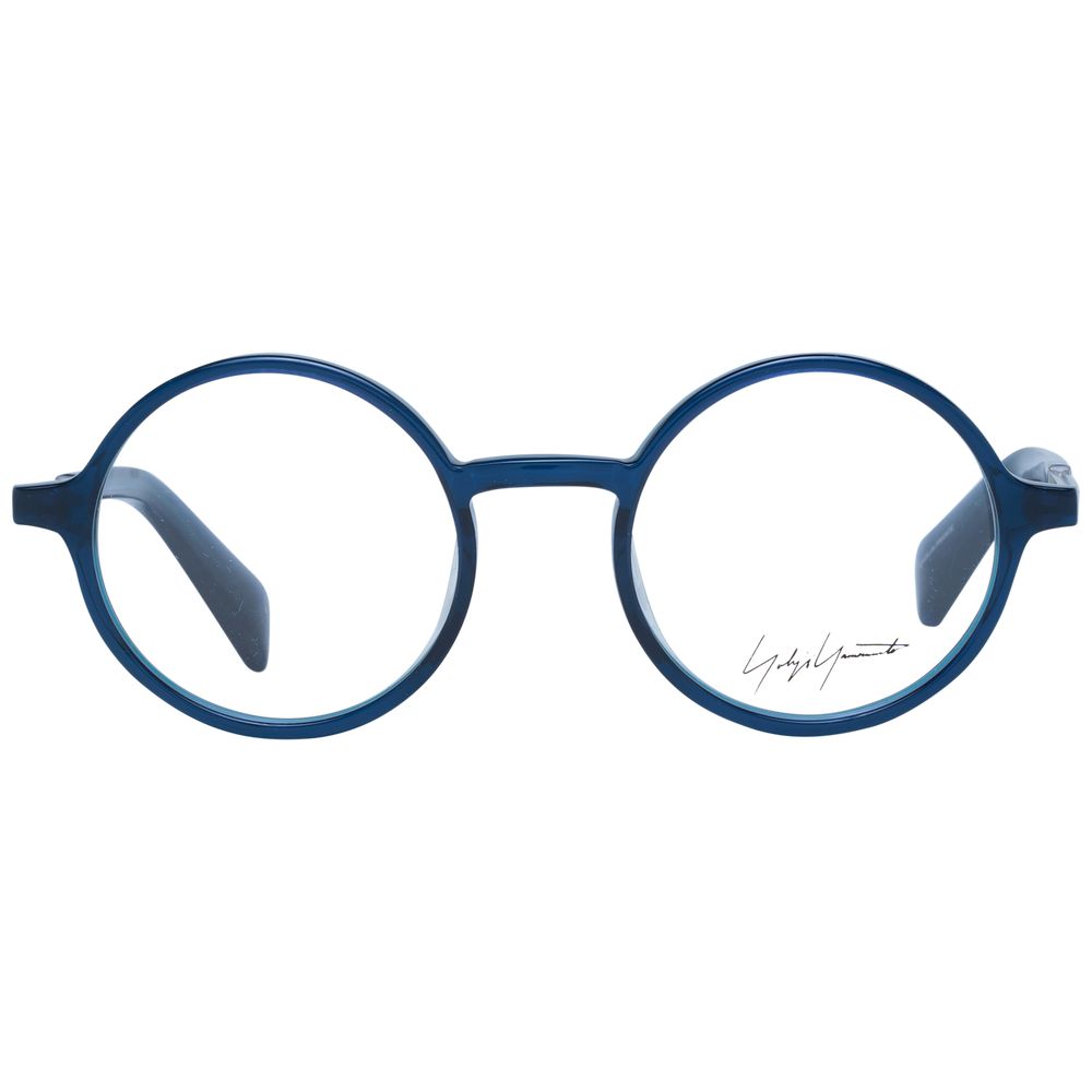 Yohji Yamamoto YO-1057968 Blue Acetate Panto Eyeglasses — Blue, view 2