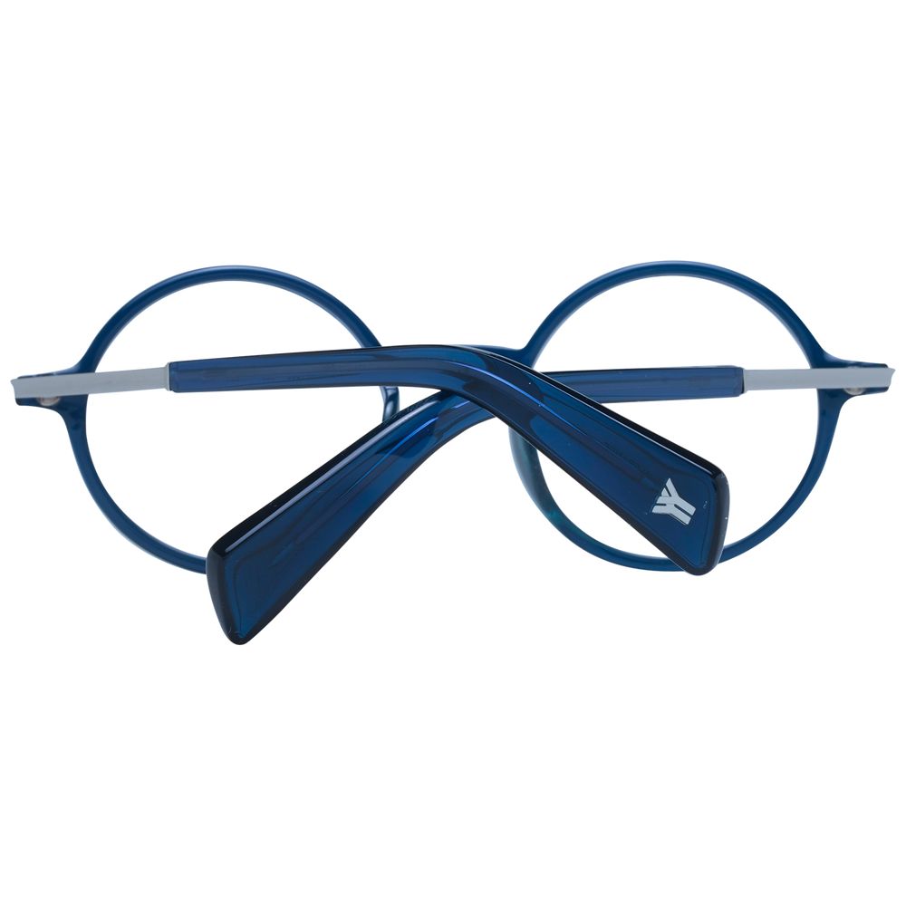 Yohji Yamamoto YO-1057968 Blue Acetate Panto Eyeglasses — Blue, view 3