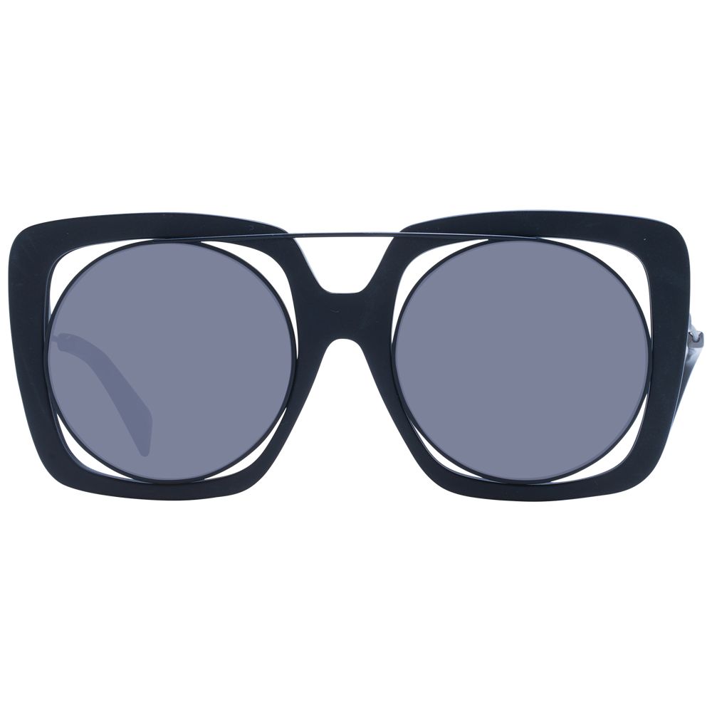 Yohji Yamamoto YO-1058024 Monel Frame Sunglasses — Black, view 2