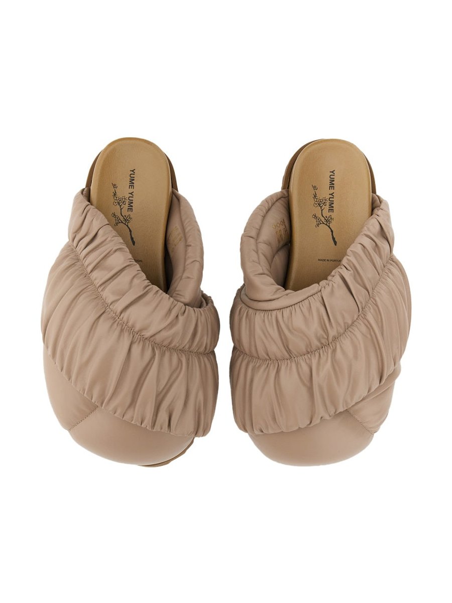 Yume Yume Leather Sandals — Beige, view 4