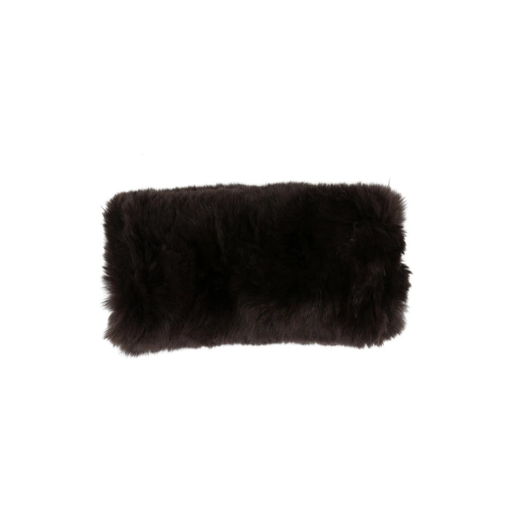 Yves Salomon 23WAA100XXKREX Rex Rabbit Fur Winter Hat — Brown by Yves Salomon