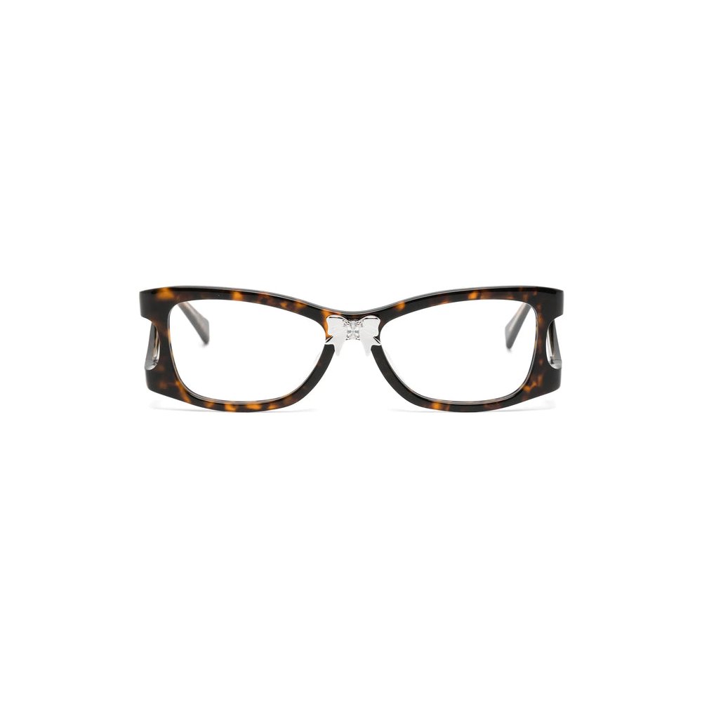 Yvmin 26667BRW00NN Tortoiseshell Rectangle Frame Eyeglasses — Brown by Yvmin