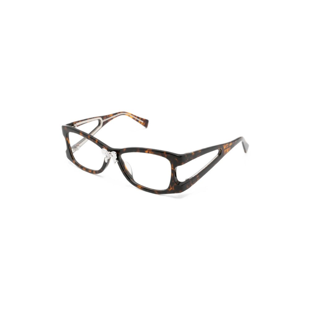 Yvmin 26667BRW00NN Tortoiseshell Rectangle Frame Eyeglasses — Brown, view 3