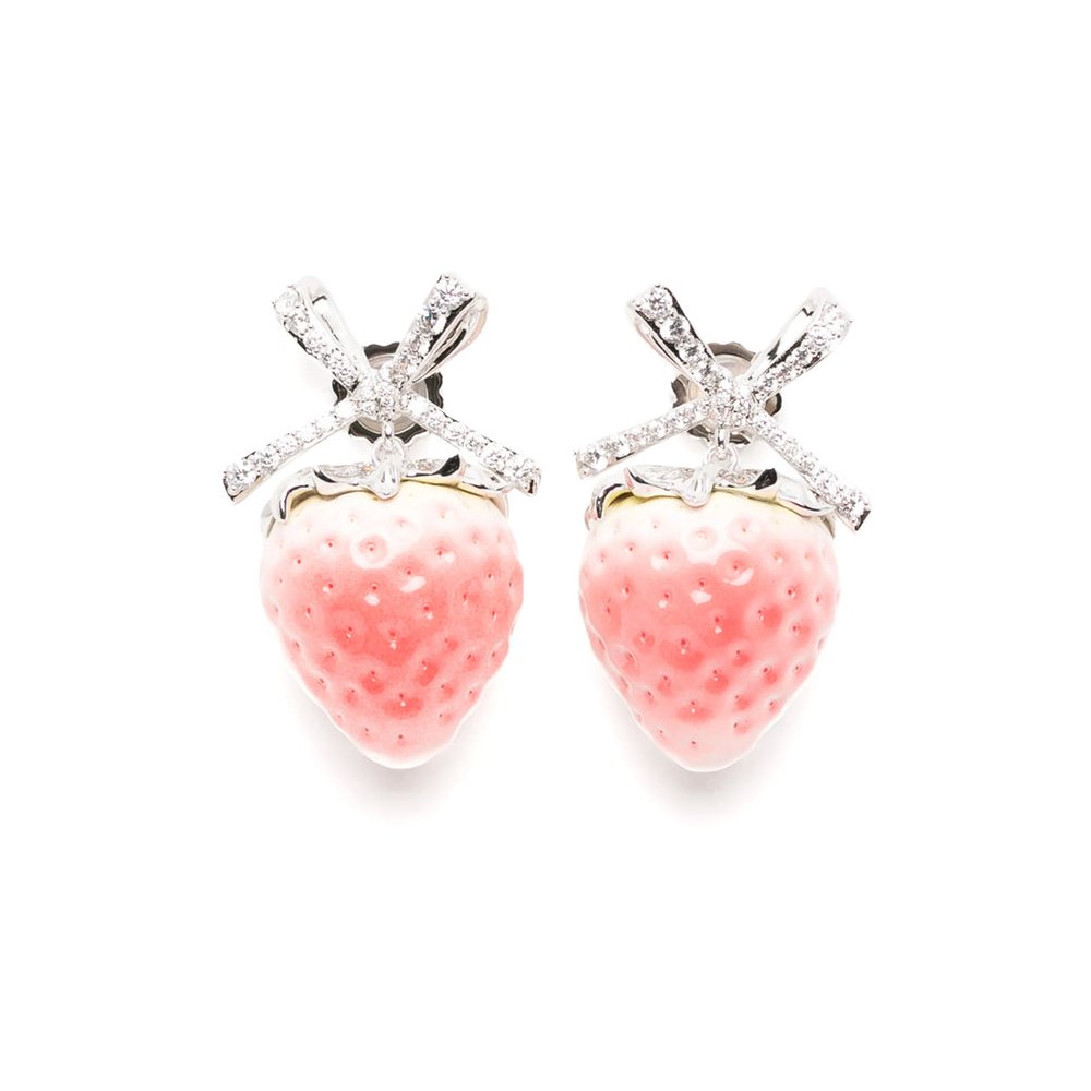 Yvmin Strawberry Charm Bracelet — Silver by Yvmin