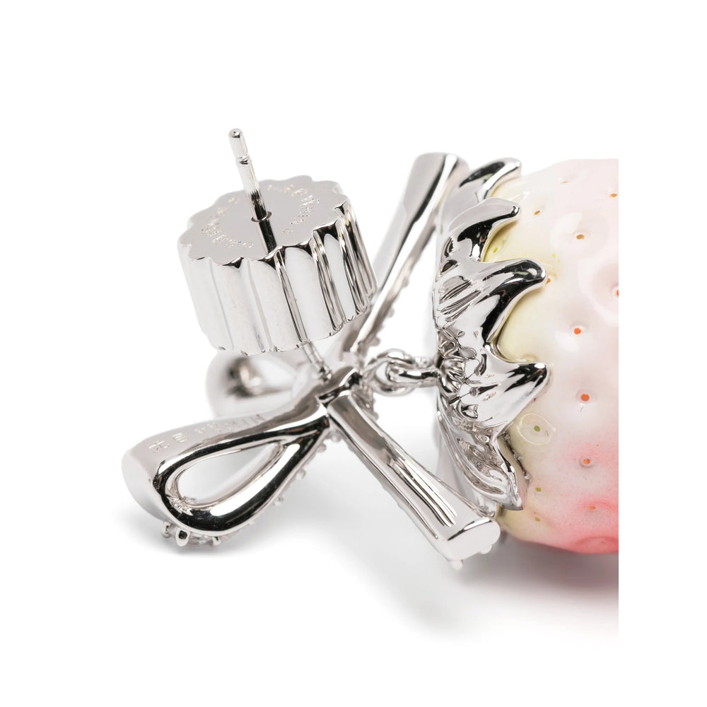 Yvmin Strawberry Charm Bracelet — Silver, view 2